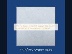 6-9kg Per Square Meter PVC Gypsum Board With Fire Resistance Class A Sound Absorption 0.4-0.6