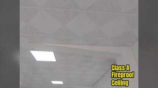 Fireproof Gypsum Ceiling Tiles Tapered Edge
