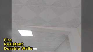 Durable Gypsum Walls Fire Resistant Long Lasting