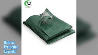 140gsm Green Silver Tarpaulin Outdoor Cover